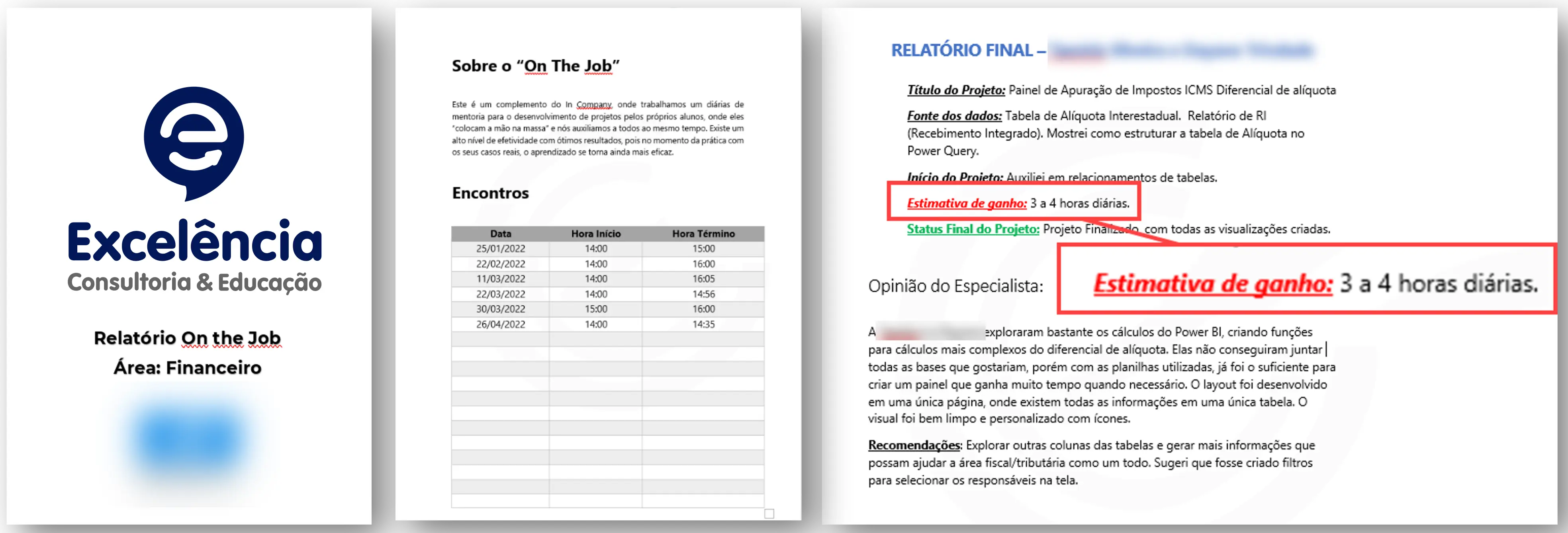 Relatório de aprendizado prático On The Job - Análise técnica e sugestões de melhoria